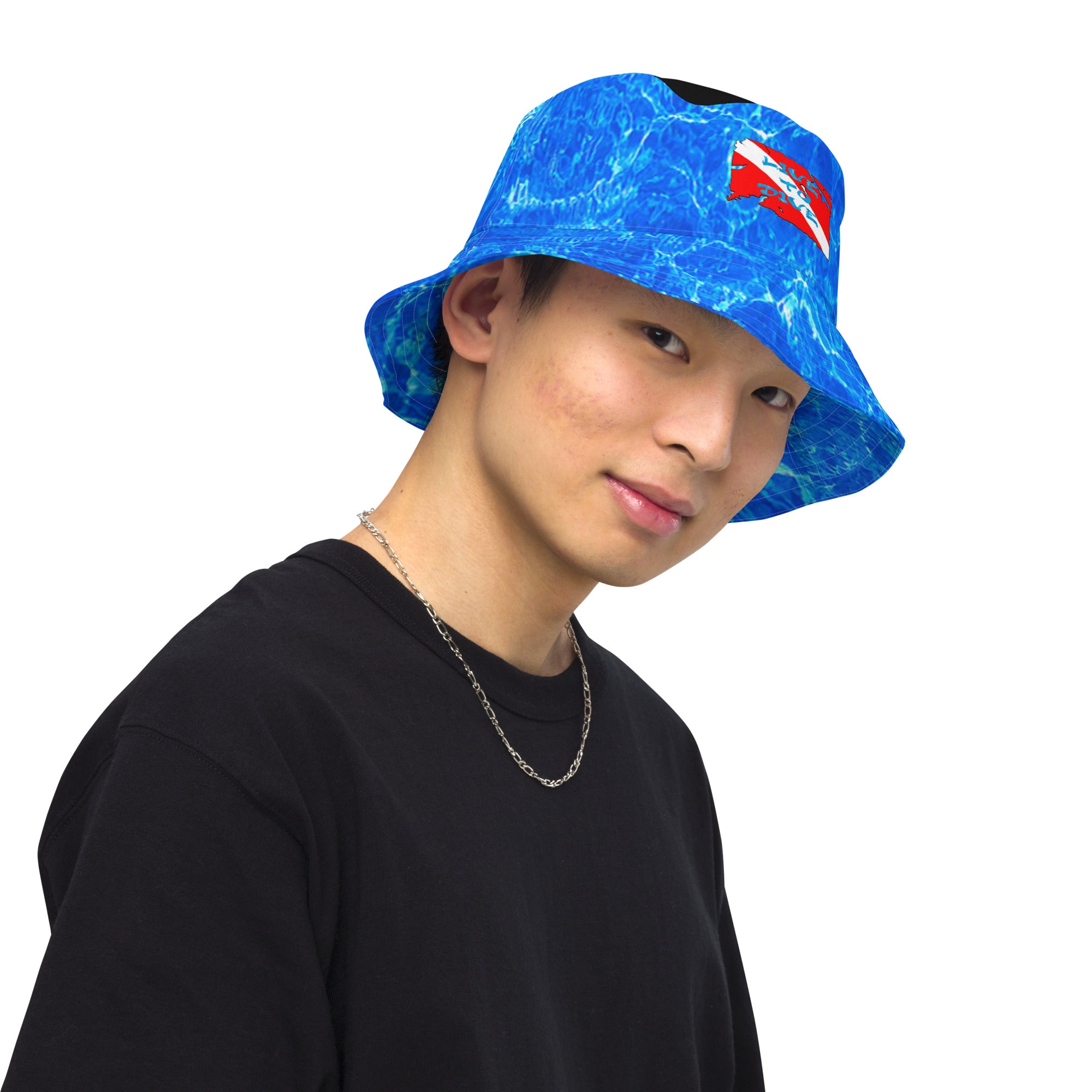 Reversible bucket hat Dive Flag