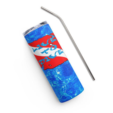 Stainless steel tumbler Dive Flag